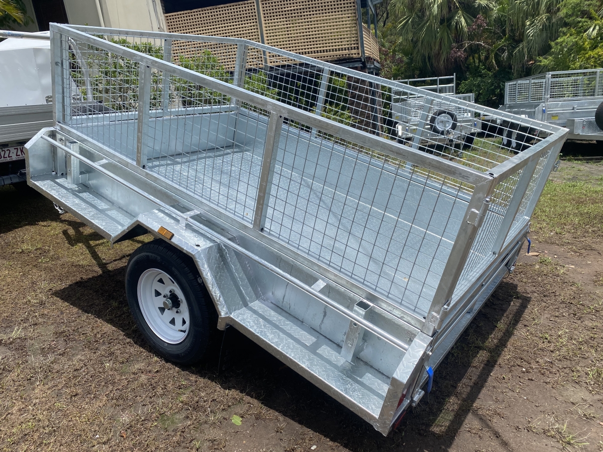 2,500 HDPREMIUM 8X5X600 CAGE GALANISED BOXT ALL PURPOSE TRAILERS